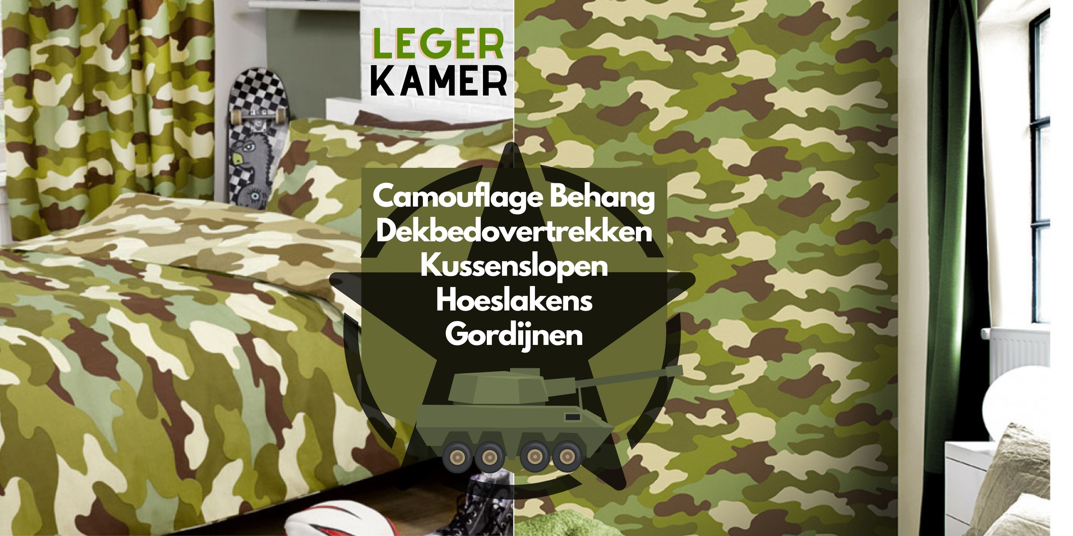 Camouflage Slaapkamer | Camouflage Kinderkamer
