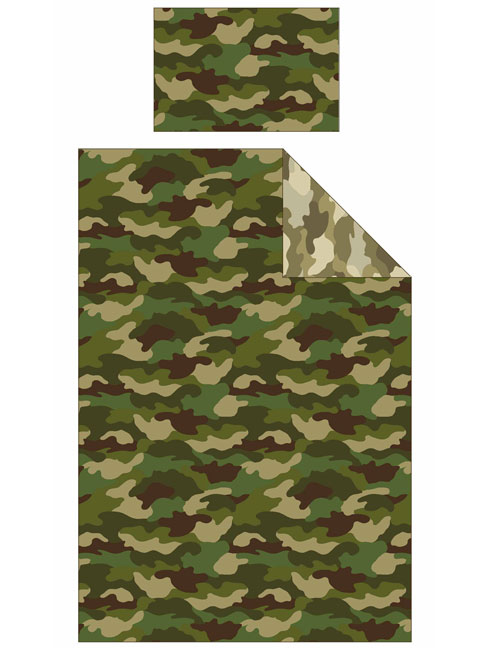 Camouflage-dekbedovertrek
