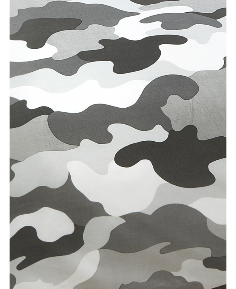 grijs Camouflage-dekbedovertrek tweepersoons